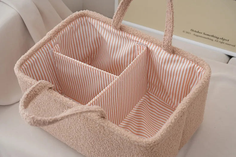Customized Name Portable Mommy Bag Diaper Bag Feeding Bottle Storage Handbag Multifunctional Baby Products Organizer Basket