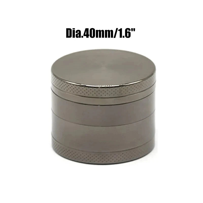 40mm/50mm /62mm 4 Layers Herbal Grinder Pepper Pot Spice Tobacco Mill Aluminum Alloy Dry Herb Crusher Smoking Cigarette Tools