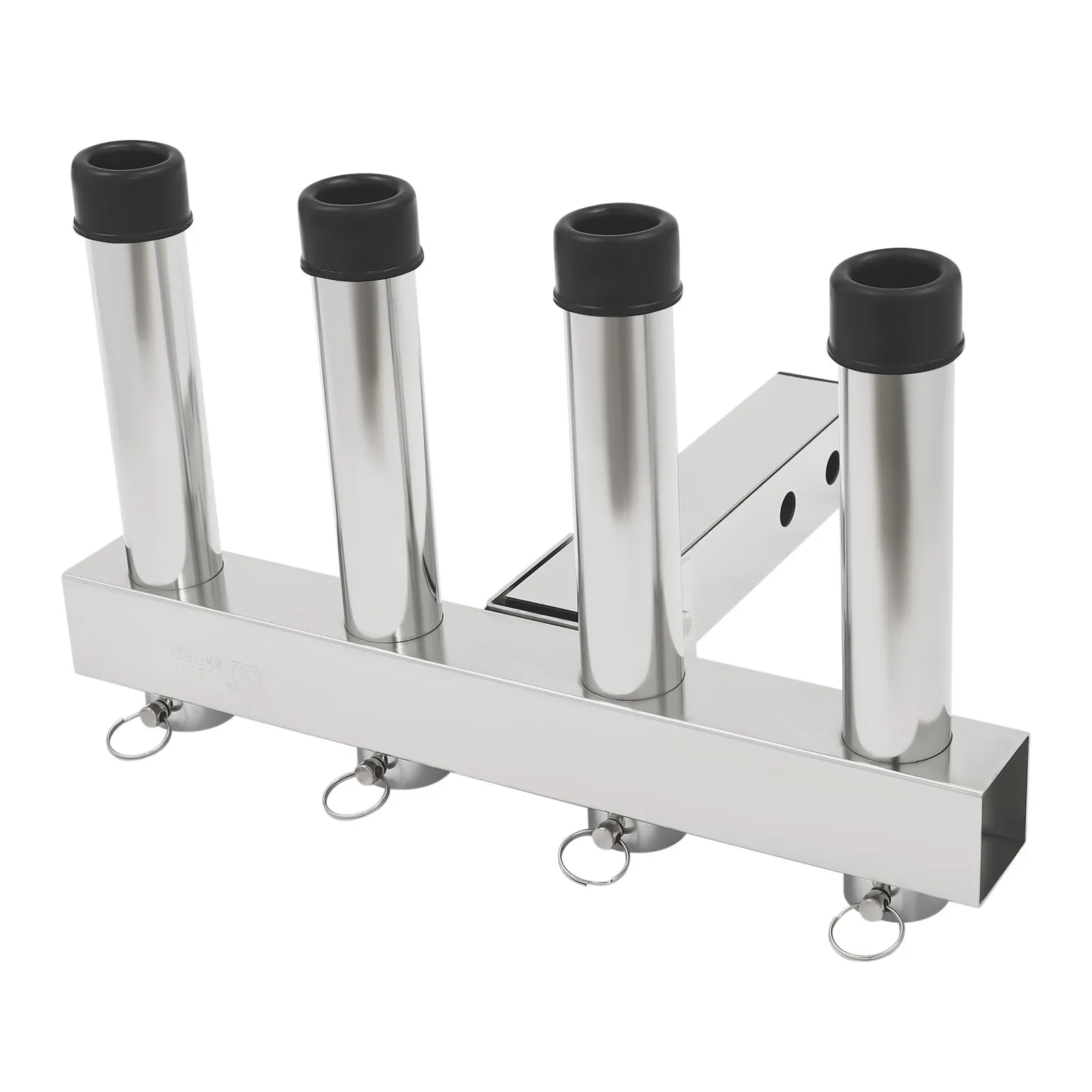 4 Tubes Fishing Rod Holder Bracket Stainless Steel Pole for Cars, Hitch Mount Rod Holder, Truck Adjustment Fishing Rod Rack