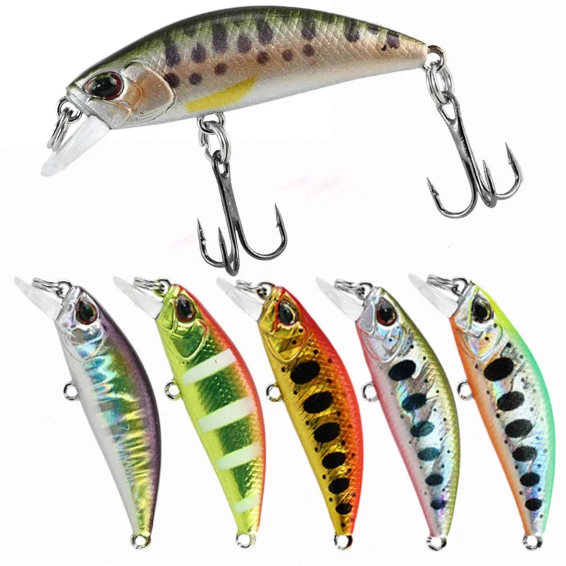 Mini Minnow Hundimiento DQ0009 | 38mm 3.2g | Jerkbait Wobbler | Trucha, Bass y Carpa | Lago y Río - Firu Total Sales