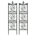 Metal Garden Trellis Tall Plant Climbing Fence for Vegetables Grapes and Flowers
