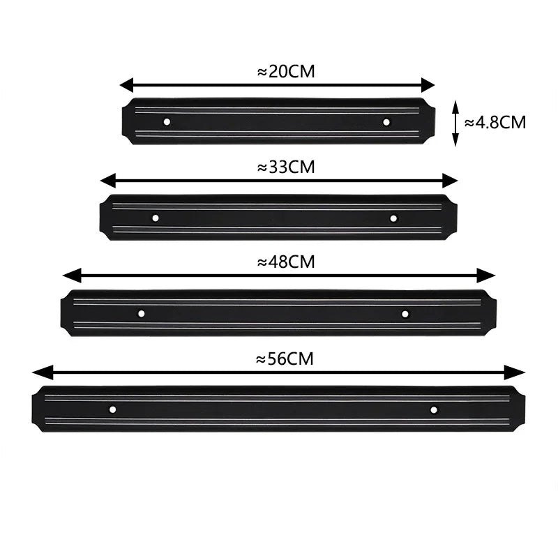 Multipurpose Magnetic Knife Rack Strip Household Kitchen Tools Space-Saving Wall Mounted Magnet Knives Holder With Rack