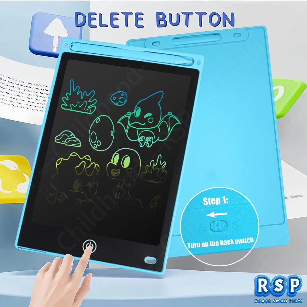 Pizarra Digital LCD 8.5" para Niños | Tableta de Escritura y Dibujo Portatil 🎨 - Firu Total Sales