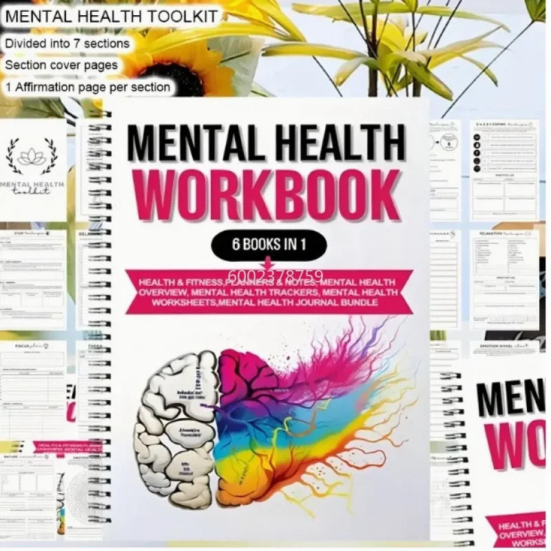 Mental Wellness Journal Planning Book Cashbook Notebook