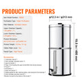 SucceBuy 1.5G 2.25G Gravity-fed Water Filter System 304 Stainless-Steel Water Filtration System Countertop with 2 Carbon Filters