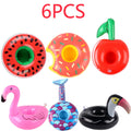 3/6/12PCS Floating Cup Holder Inflatable Swimming Pool Drink Cup Stand Cooler Table Party Supplies for Pool Beach Swimming