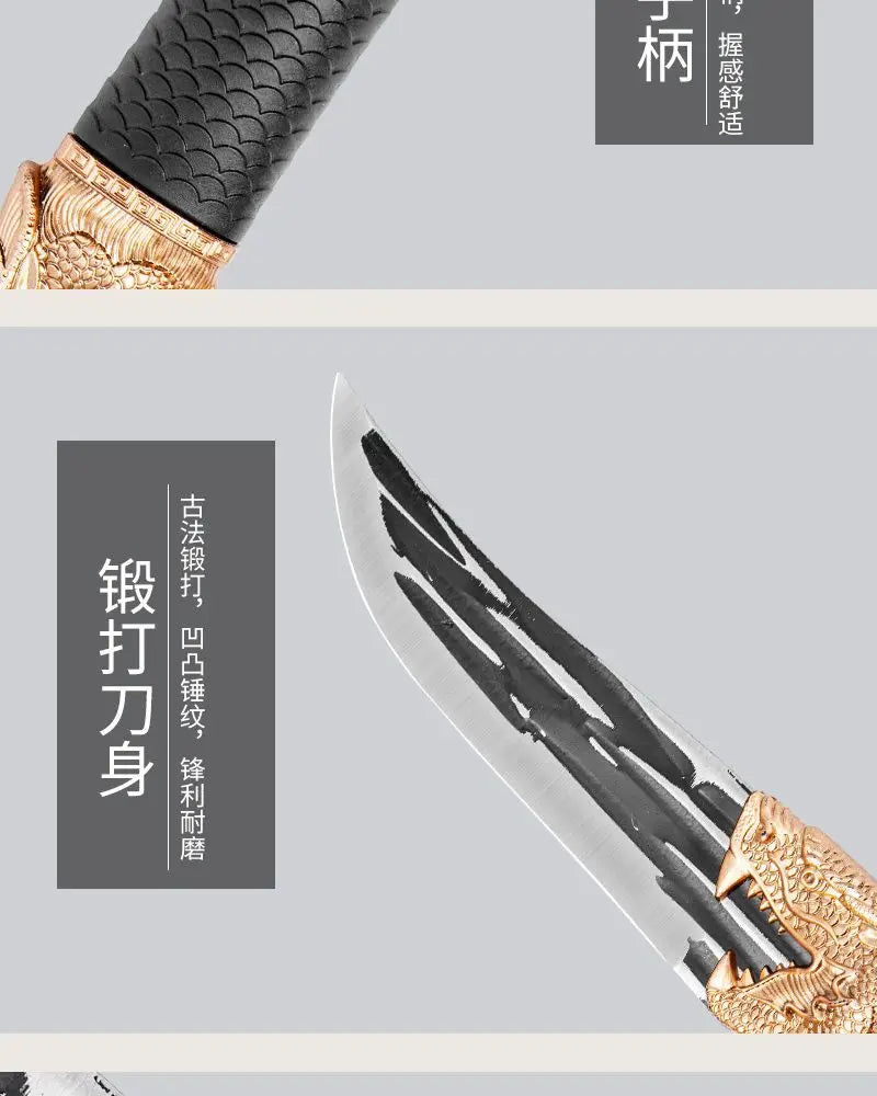 Multi-Purpose Kitchen Knife for Meat BBQ Cooking Knife Fishing Boning Knife Stainless Steel Butcher Knife Pastic Handle