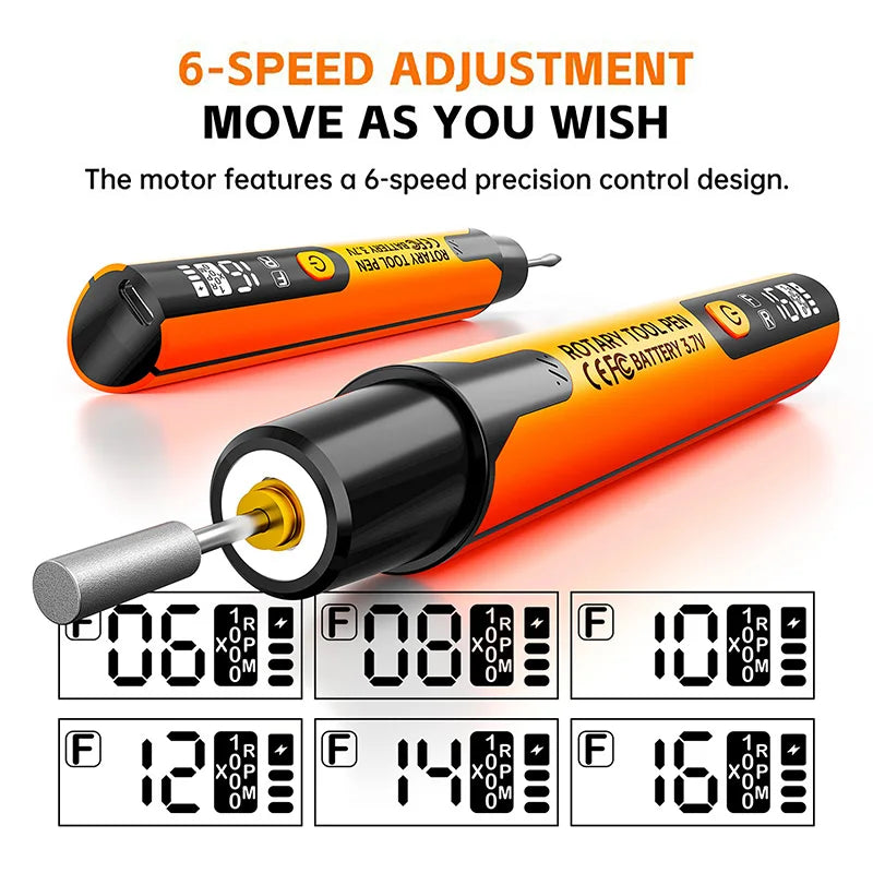 Household Handheld Power Tool Set Electric Mini Grinder Kit With LED Light 16000 RPM Max Engraving and Polishing