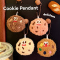 1/4 Pcs Cookie Plush Pendant Cute And Funny Food Doll Cartoon Accessories Keychain Small Pendant