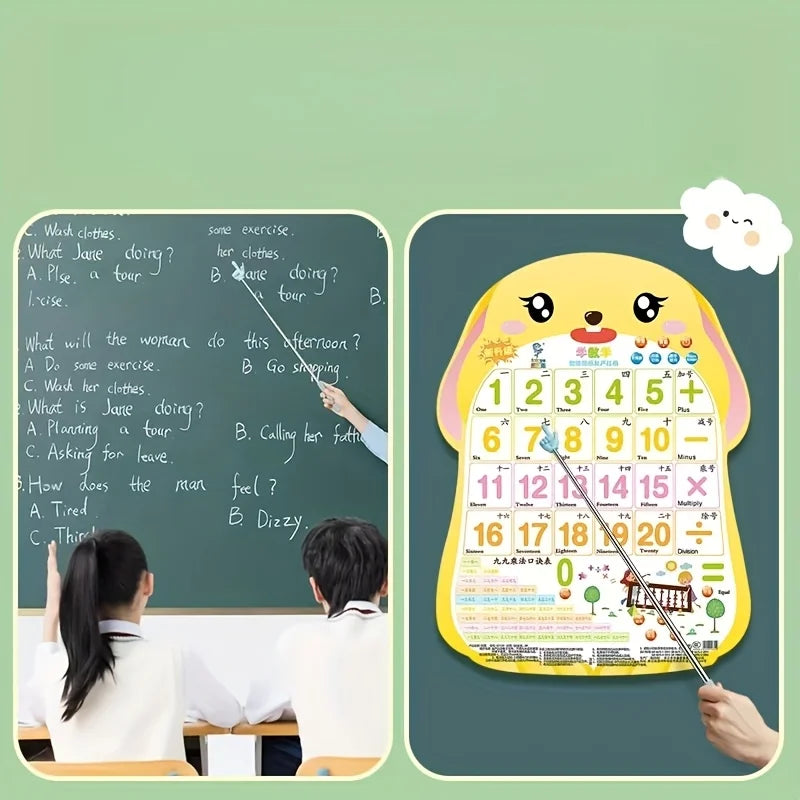 Telescopic reading stick, teaching finger reading stick, a variety of colors to choose from, reading finger