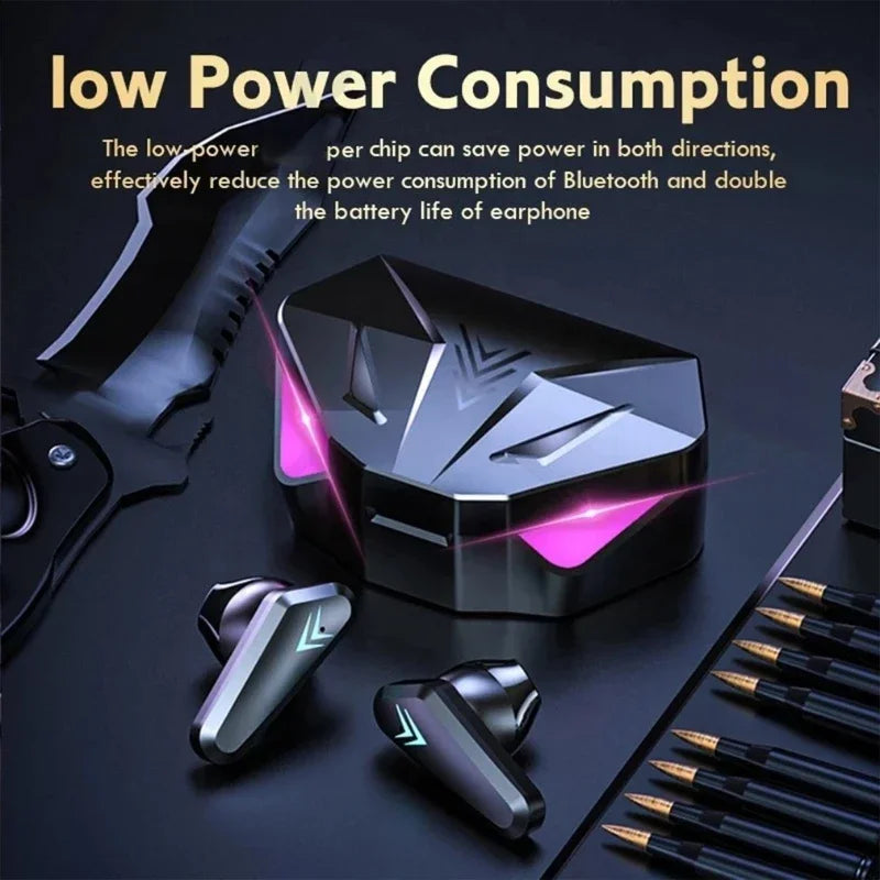 Auriculares TWS X15 Gaming | Pantalla LED | Bluetooth | Cancelación de Ruido | Mic | Gamer - Firu Total Sales