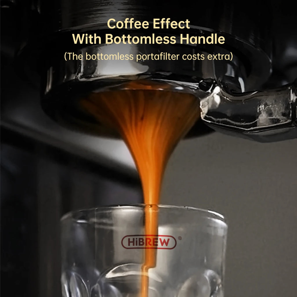 HiBREW H11 Cafetera Espresso 20 Bar | Inox | Semi Automática | ESE POD y Polvo | Cappuccino | Agua Caliente - Firu Total Sales