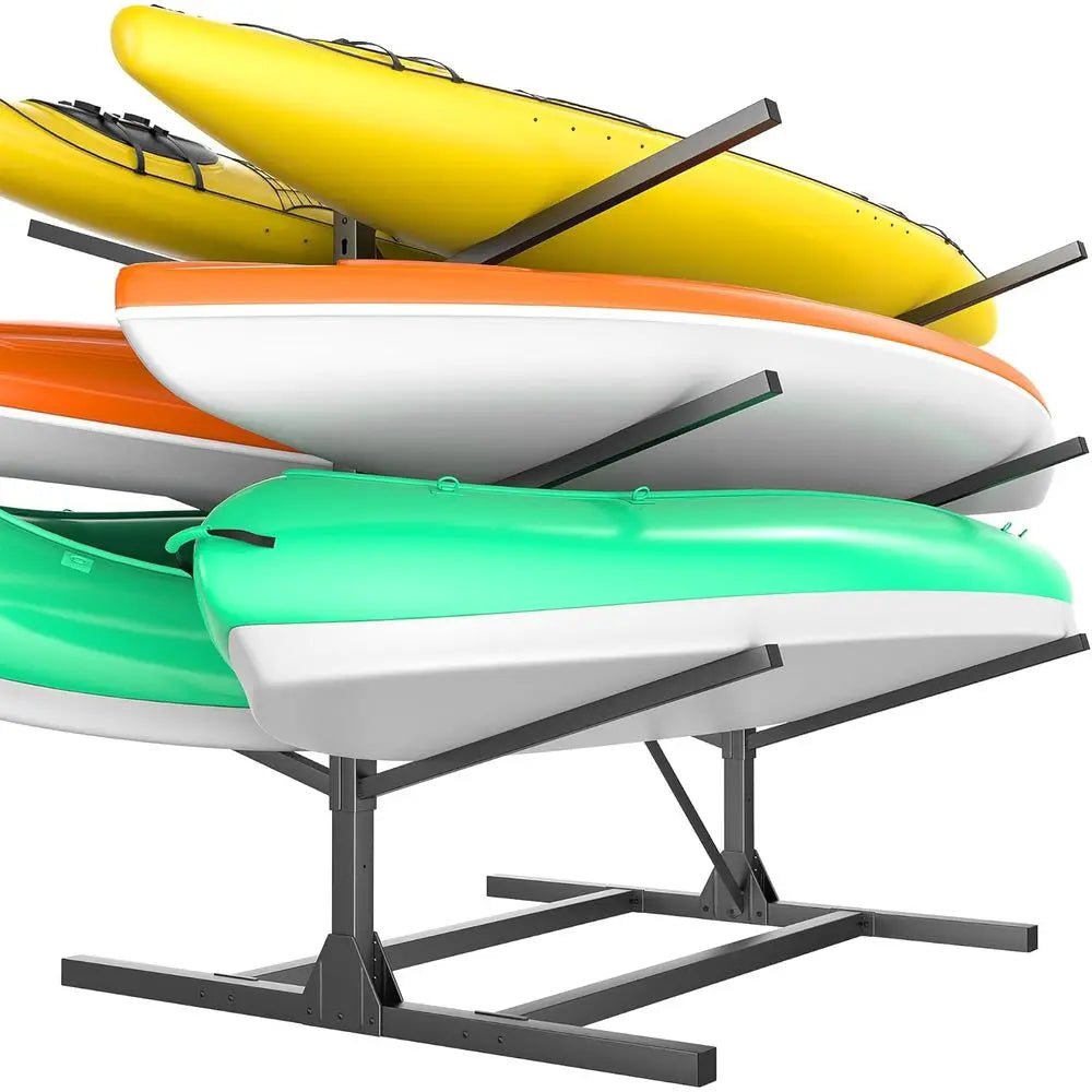 Adjustable Heavy - Duty Storage Rack for Paddleboards, Canoes, and Surfboards - Holds Up to 660lbs, 3 or 6 Levels - Firu Total Sales