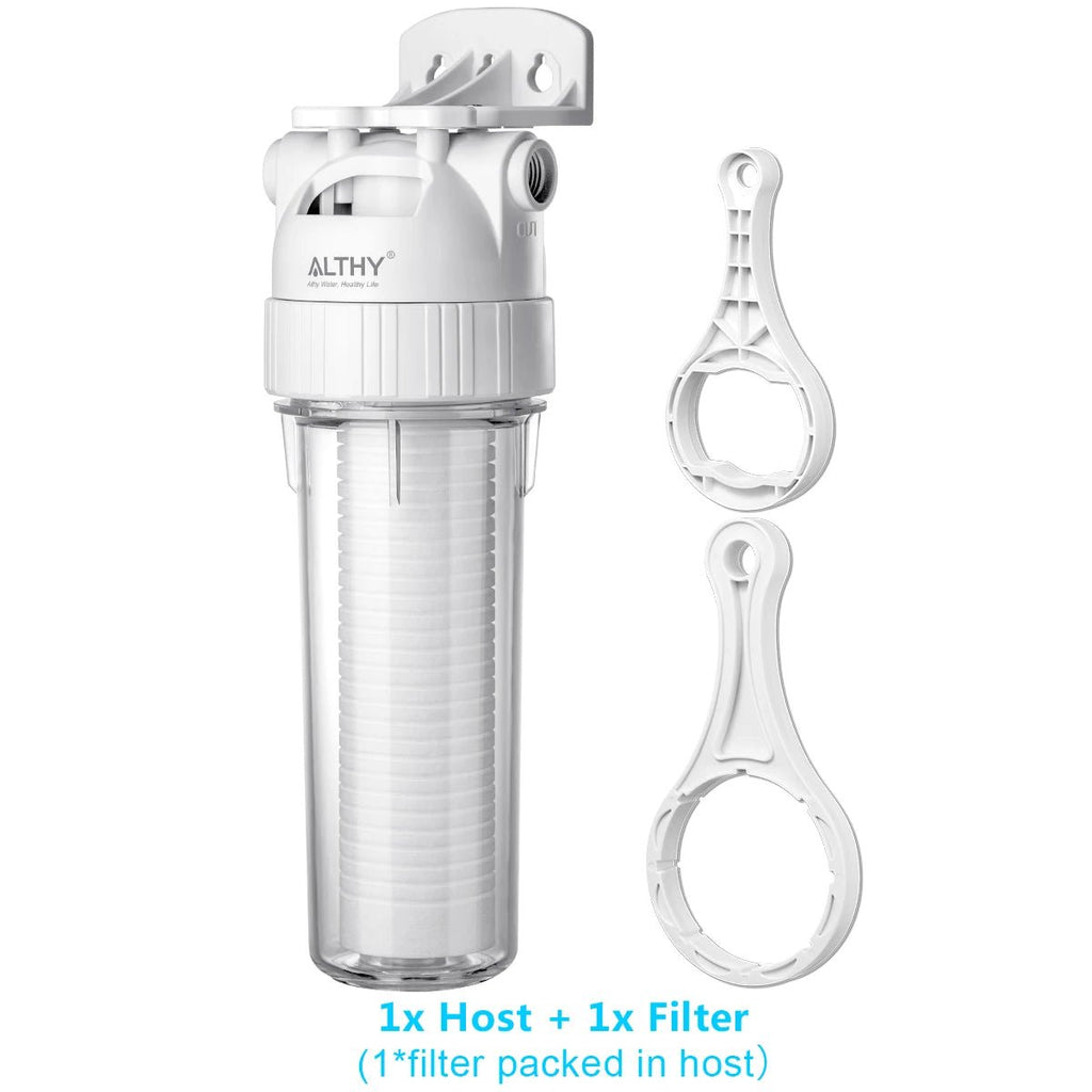 ALTHY 5 Micron Whole House Sediment Water Filter System Prefilter Purifier, 10 Inch PP cotton Pre filter - Firu Total Sales