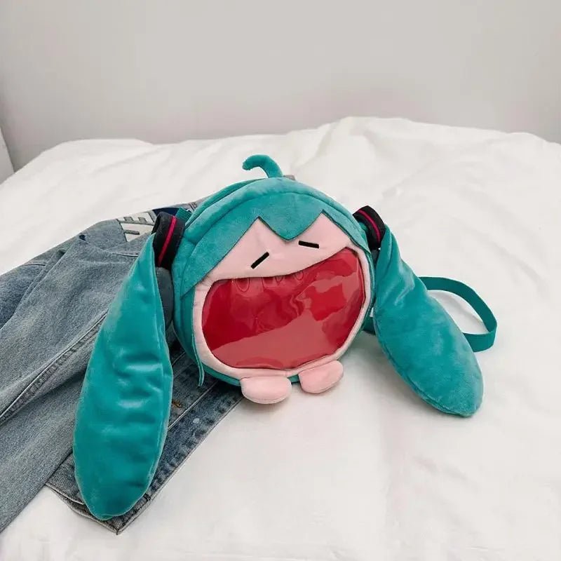Anime Hatsune Miku Cosplay Plush Backpack Ita Bag Women Bag Shool Student Men Velvet Shoulder Bag Girl Gift - Firu Total Sales