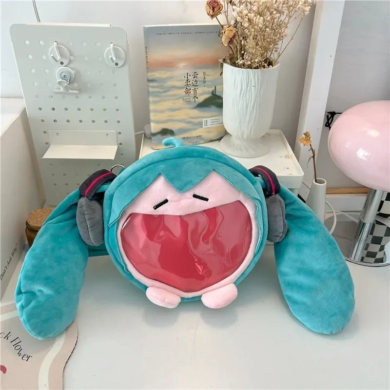 Anime Hatsune Miku Cosplay Plush Backpack Ita Bag Women Bag Shool Student Men Velvet Shoulder Bag Girl Gift - Firu Total Sales