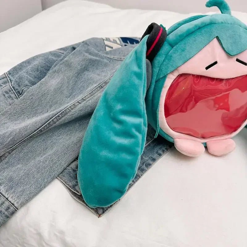 Anime Hatsune Miku Cosplay Plush Backpack Ita Bag Women Bag Shool Student Men Velvet Shoulder Bag Girl Gift - Firu Total Sales