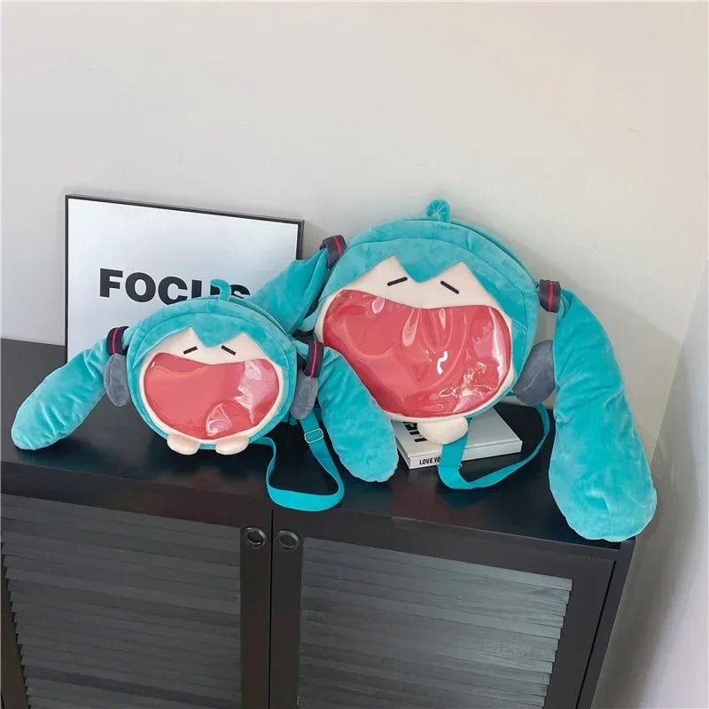 Anime Hatsune Miku Cosplay Plush Backpack Ita Bag Women Bag Shool Student Men Velvet Shoulder Bag Girl Gift - Firu Total Sales