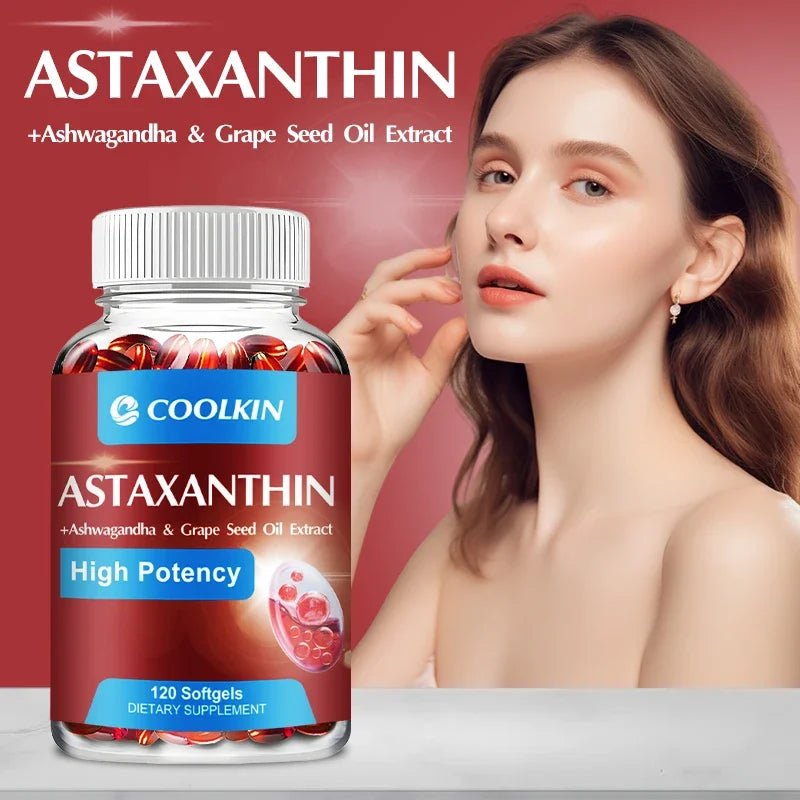 Astaxanthin 24mg - Remium Antioxidant, Natural Support for Post - Exercise Recovery + Joint, Skin, Eye Health - 120 Capsules - Firu Total Sales