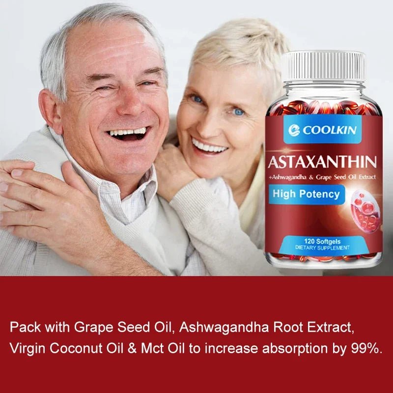 Astaxanthin 24mg - Remium Antioxidant, Natural Support for Post - Exercise Recovery + Joint, Skin, Eye Health - 120 Capsules - Firu Total Sales