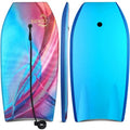 Body Board Lightwght with EPS Core HDPE Slick Bottom Leash and Adjustable Wrist Rope Great Surfing for and Adults - Firu Total Sales