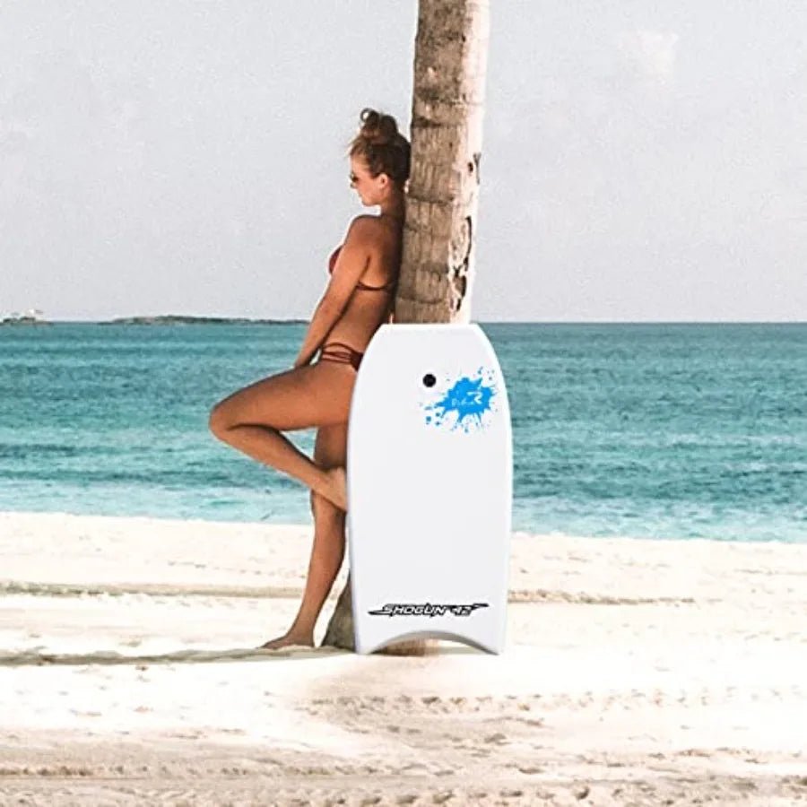 Bodyboard for Beach Include Leash 42 Inch Body Board with Durable EPO Core Reticular Structure Board Great Surfing for Teens an - Firu Total Sales