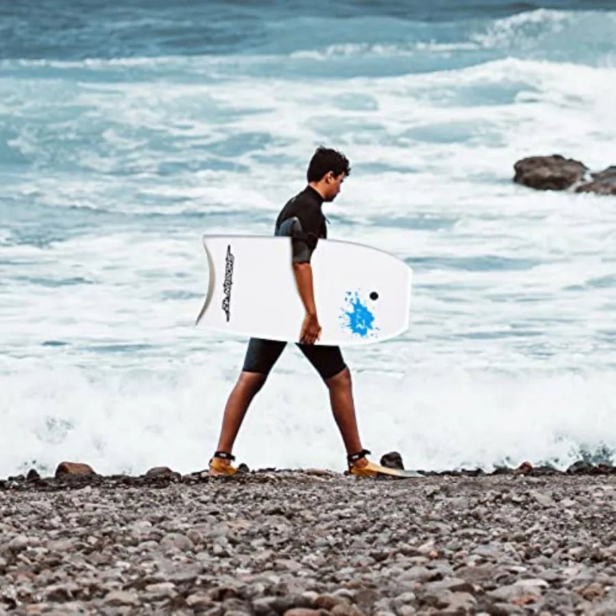 Bodyboard for Beach Include Leash 42 Inch Body Board with Durable EPO Core Reticular Structure Board Great Surfing for Teens an - Firu Total Sales