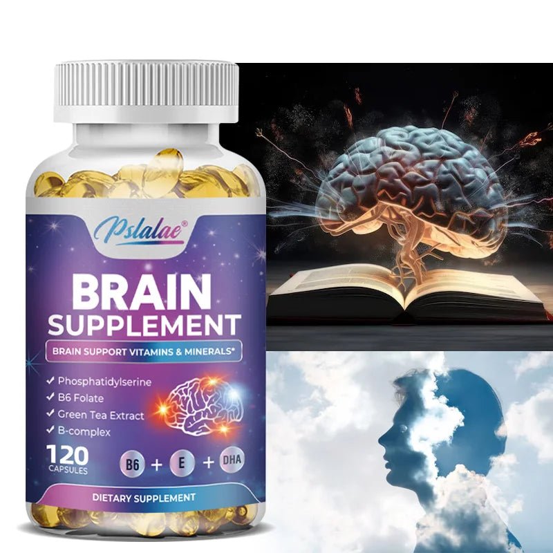 Brain Supplement - Boosts Brain Function, Helps Improve Memory, Concentration and Intelligence - 120 Capsules - Firu Total Sales