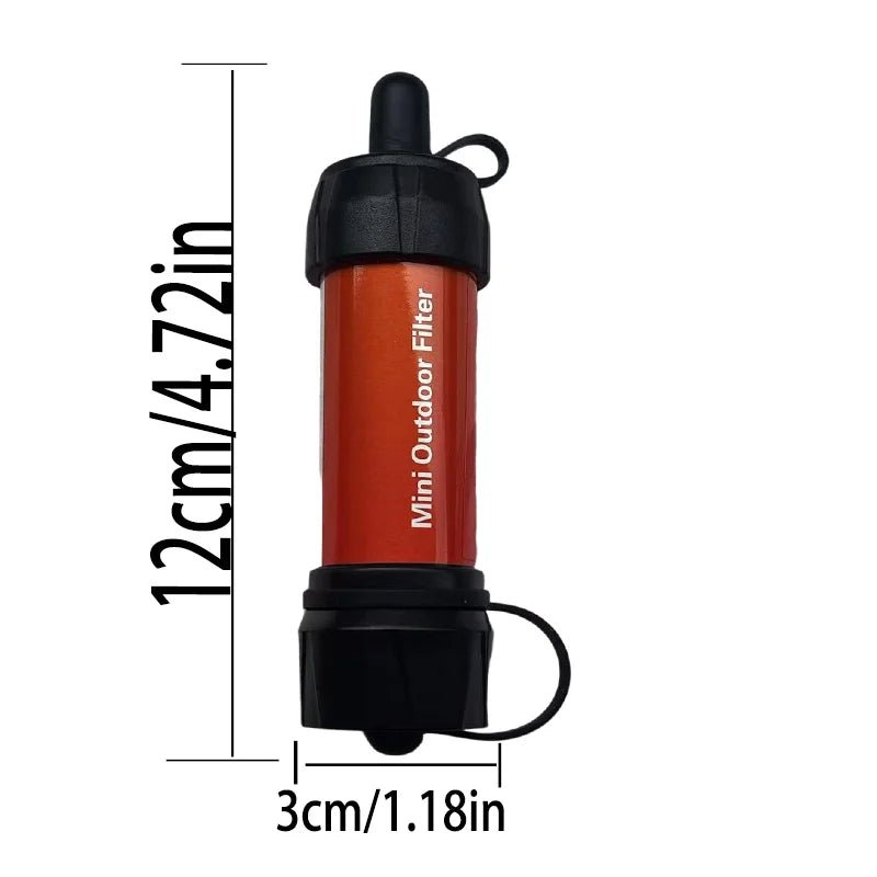 Camping & Survival Emergency Outdoor Portable Water Filter for Hiking - Emergency & Disaster Purifies Water Source On - The - Go - Firu Total Sales