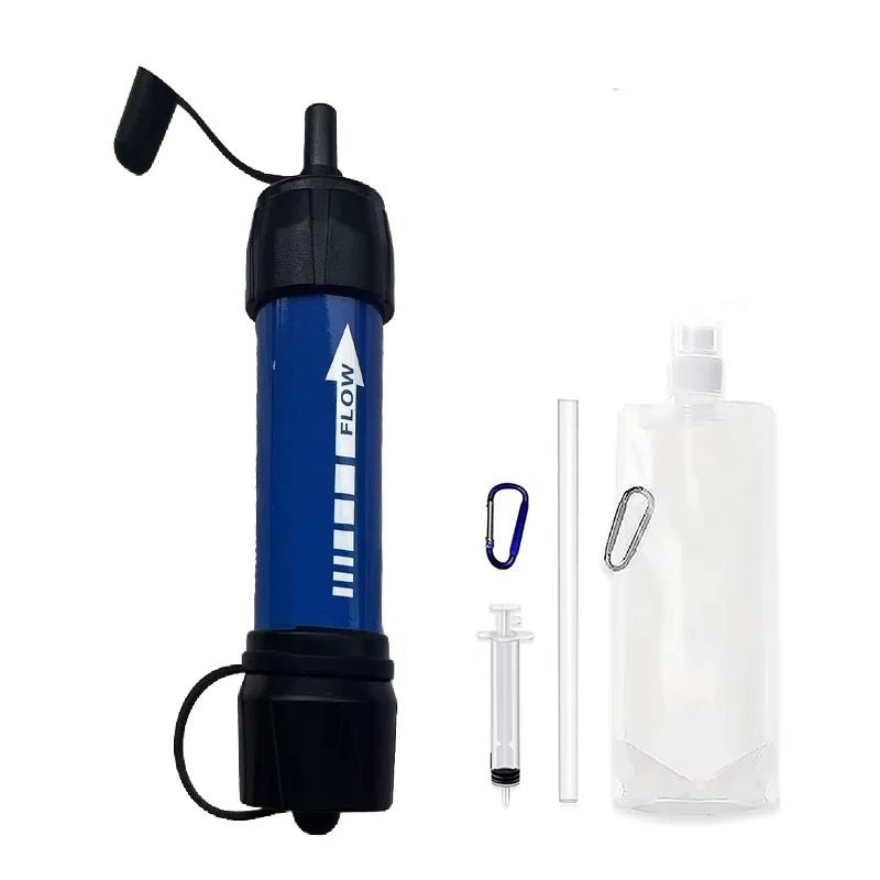 Camping & Survival Emergency Outdoor Portable Water Filter for Hiking - Emergency & Disaster Purifies Water Source On - The - Go - Firu Total Sales