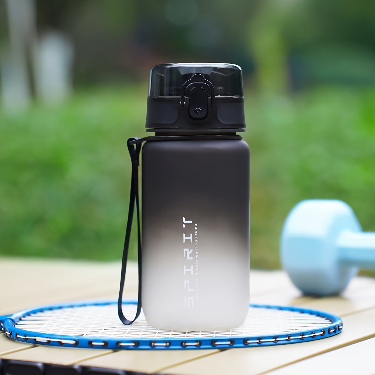 500ml/650ml Gradient Sports Water Bottle with Time Marker - Leak-Proof, Durable PC Material for Cycling, Running & Fitness