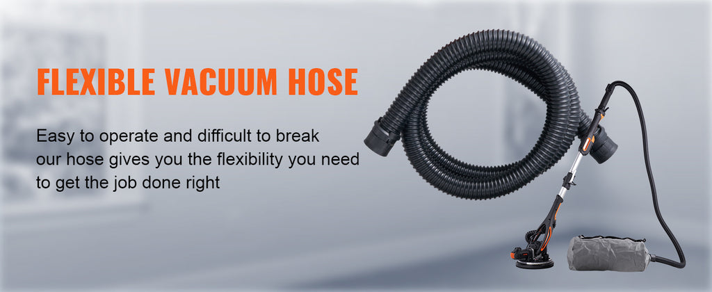 SucceBuy 900W Drywall Sander Brush Motor Electric Adjustable Variable Speed with Self-Suction Handle Wall Grinder Sander Machine