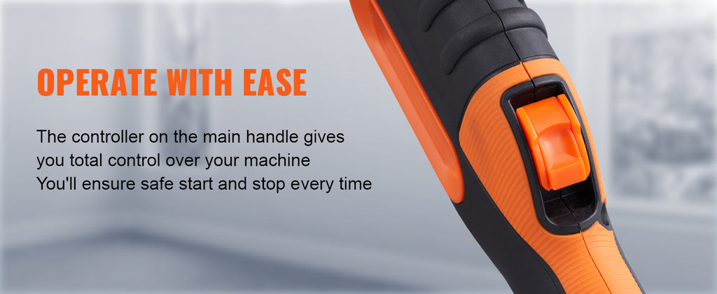 SucceBuy 900W Drywall Sander Brush Motor Electric Adjustable Variable Speed with Self-Suction Handle Wall Grinder Sander Machine