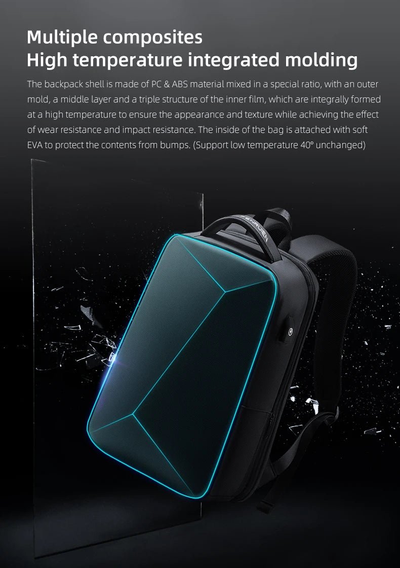 Fenruien Brand Laptop Backpack Anti - theft Waterproof School Backpacks USB Charging Men Business Travel Bag Backpack New Design - Firu Total Sales