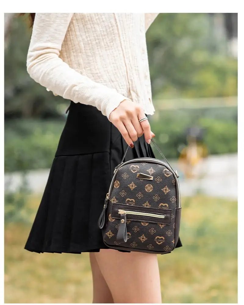 Flower backpack 2022 ladies bag fashion backpack women's bag bag women's fresh and sweet student school bag - Firu Total Sales