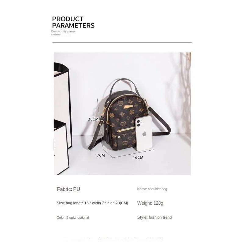 Flower backpack 2022 ladies bag fashion backpack women's bag bag women's fresh and sweet student school bag - Firu Total Sales