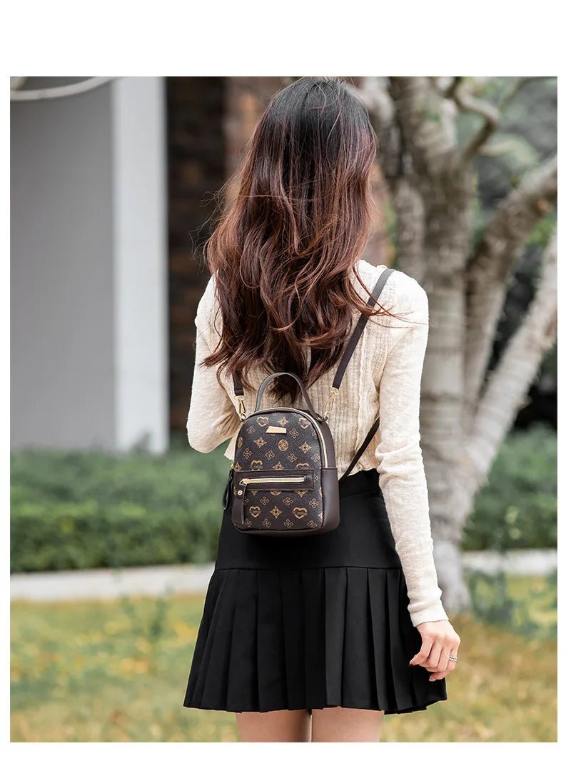 Flower backpack 2022 ladies bag fashion backpack women's bag bag women's fresh and sweet student school bag - Firu Total Sales