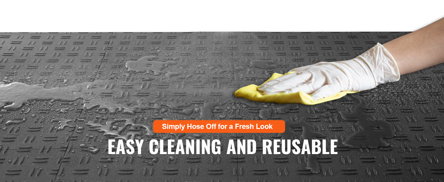 SucceBuy Garage Tiles Interlocking 12in25/50PcsGarage Floor Covering Tiles Non-Slip Double-Sided Texture for Garages Repair Shop