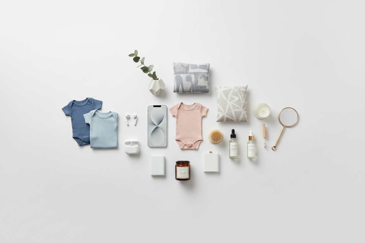 Hero flat lay productos