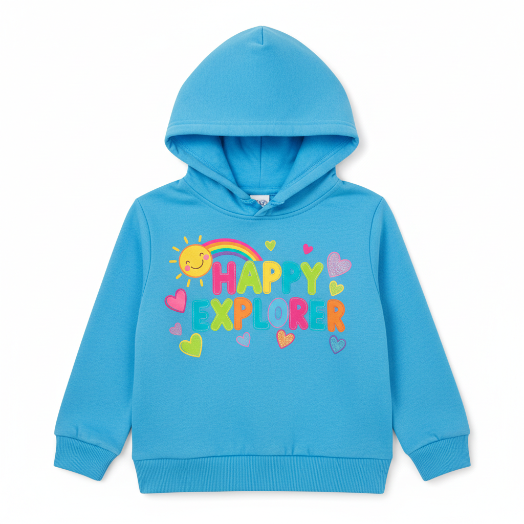 Hoodie Niño Letras y Corazón