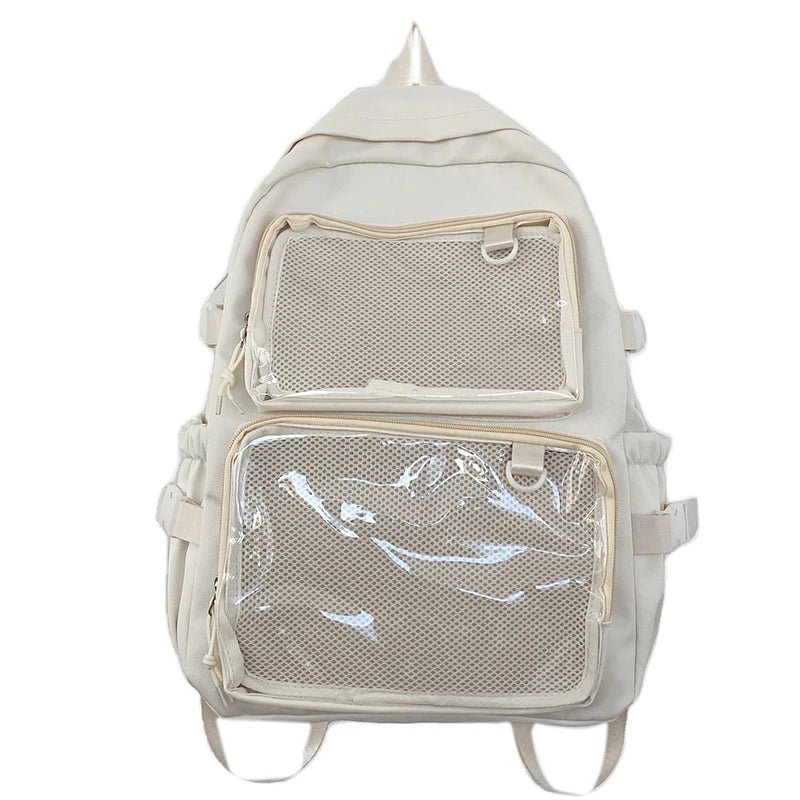 Japanese Style Transparent Ita Bag for Girls Comic Cons Large Capacity Women Backpack Fashion School Bags for College Student JK - Firu Total Sales