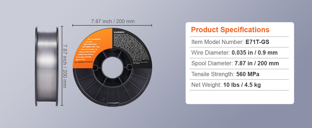 SucceBuy 0.03/0.035 Inch Flux Cored Welding Wire Carbon Steel Iron MIG Welding Machine Welder Accessories For Soldering