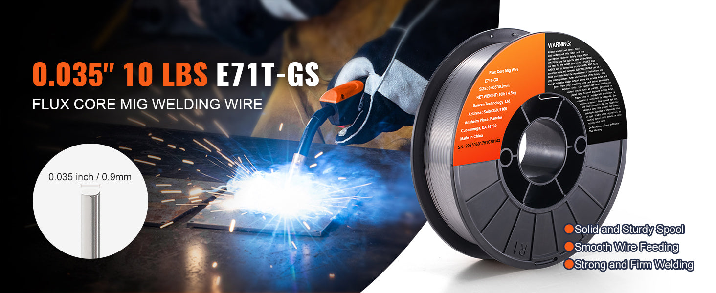 SucceBuy 0.03/0.035 Inch Flux Cored Welding Wire Carbon Steel Iron MIG Welding Machine Welder Accessories For Soldering