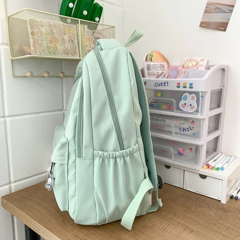 New Female Fashion Men High Capacity Waterproof College Backpack Trendy Women Laptop School Bags Cute Girl Travel Book Bag Cool - Firu Total Sales