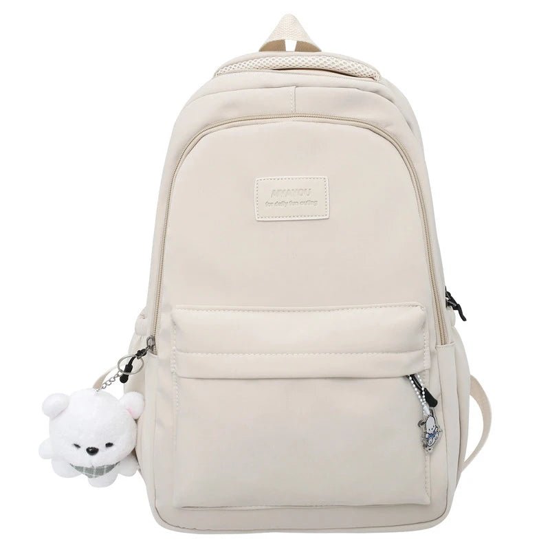 New Female Fashion Men High Capacity Waterproof College Backpack Trendy Women Laptop School Bags Cute Girl Travel Book Bag Cool - Firu Total Sales