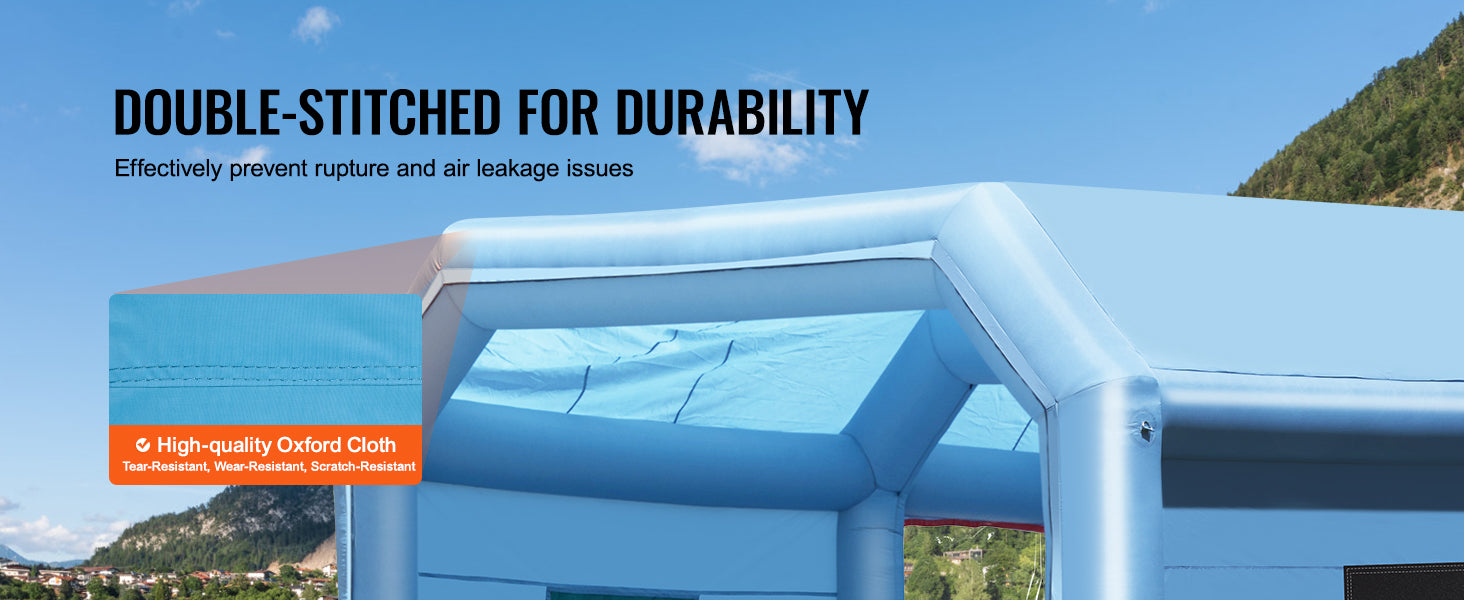 SucceBuy Inflatable Paint Booth Inflatable Spray Booth with Powerful Blowers and Air Filter System Portable Car Paint Booth