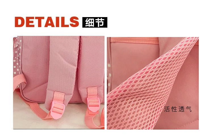 Pink Girl Embroidery Strawberry Children's Schoolbag Student Birthday Gift 2026 New Japanese Cartoon Pink Backpack Book Bags - Firu Total Sales
