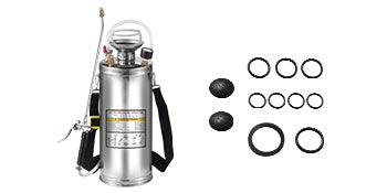 SucceBuy 4-12L Hand Powered Sprayer Stainless Steel Watering Spraying Sprinkling Atomizer Pump Home Garden Cleaning Sprayer