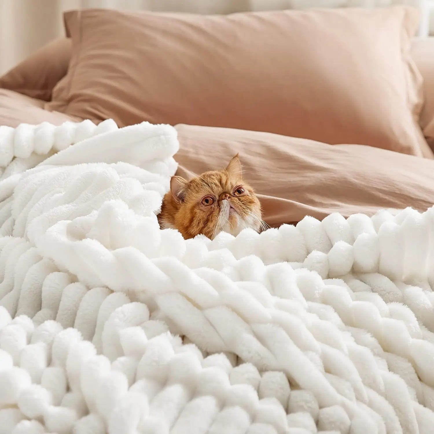 ROSEKIND Blankets 3 Size for Bed, 300GSM Soft & Warm Fleece Blanket, This stylish throw blanket for All Season - Firu Total Sales
