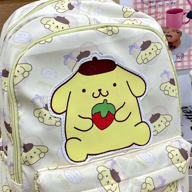 Sanrio Backpack Anime Kuromi Cinnamoroll My Melody Student Bag Large Capacity Women Bag For Children Girls Birthday Gift - Firu Total Sales